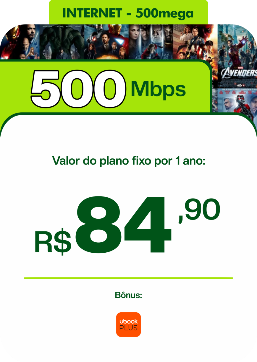 INTERNET - 500mega